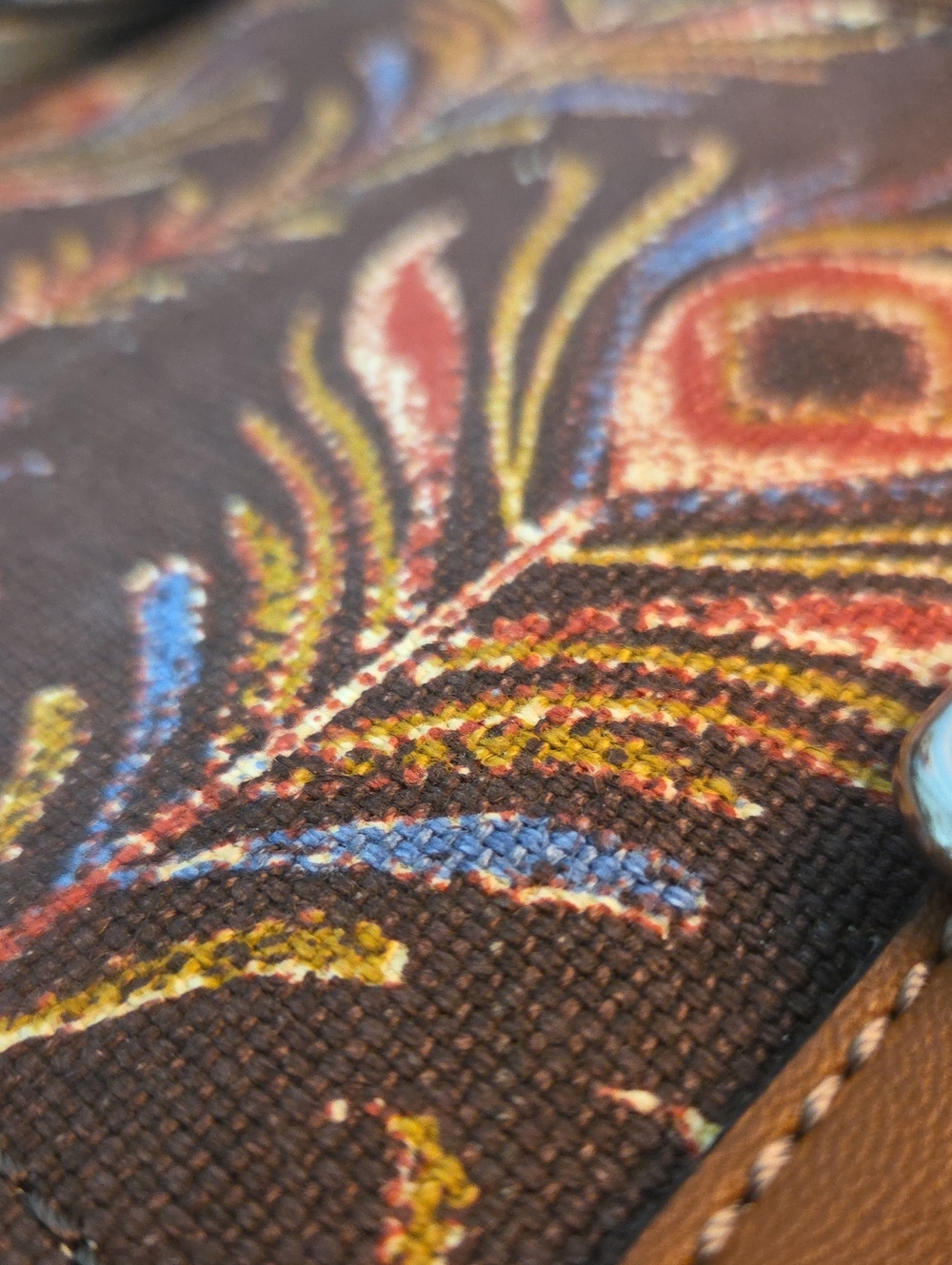 Relic Brown Peacock-Feather Crossbody Bag with Matching Wallet - Picture 14 of 16